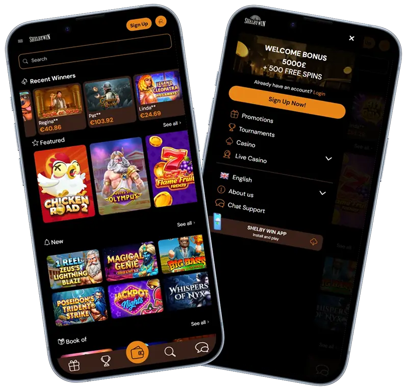 ShelbyWin Casino on Mobile